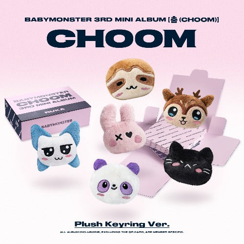 BABYMONSTER (베이비몬스터) - 춤 (CHOOM) 3rd Mini Album (PLUSH KEYRING Version)