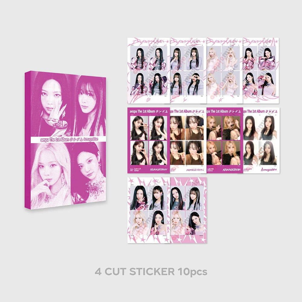 aespa (에스파) - 4-CUT Sticker Book (ARMAGEDDON: The Mystery Circle POP-UP MD)